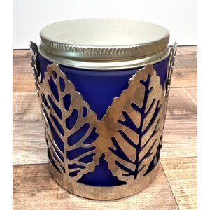 Bath & Body Works Fire Sign Zodiac Candle With Metal Leaf Sleeve Holder Aries Sa